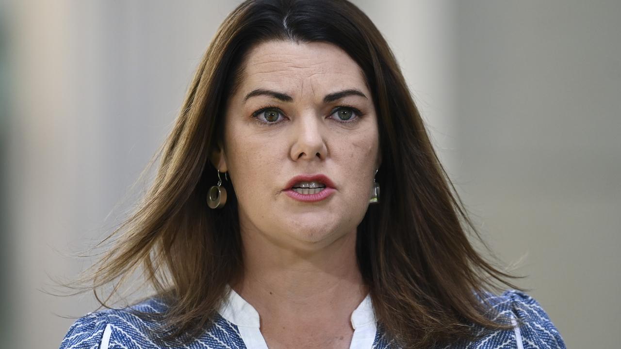 Sarah Hanson-Young said the funding would protect water rights of Indigenous peoples in the basin. Picture: NCA NewsWire / Martin Ollman