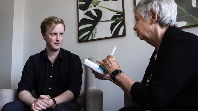 Mobberley’s nicotine levels measured in the highest possible zone. Picture: John Feder/The Australian