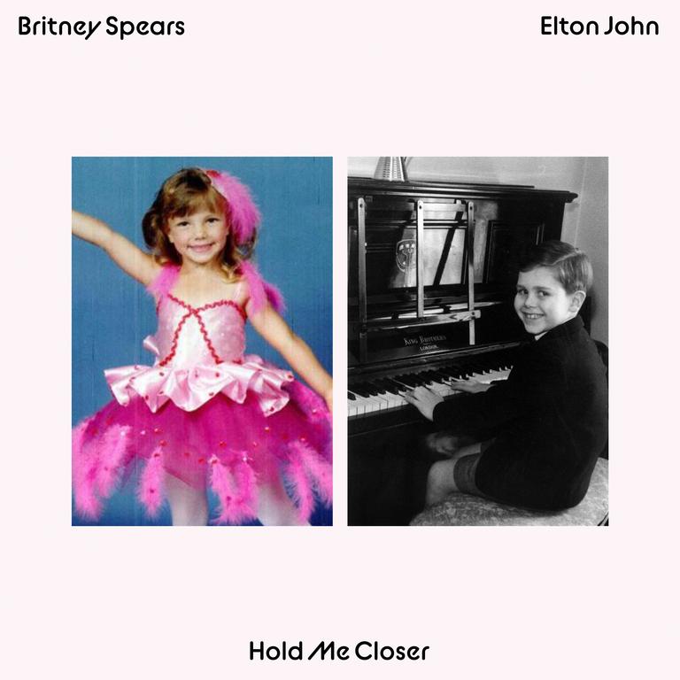 Official cover for Britney Spears and Elton John duet of Elton hit <i>Hold Me Closer</i>. Picture: supplied