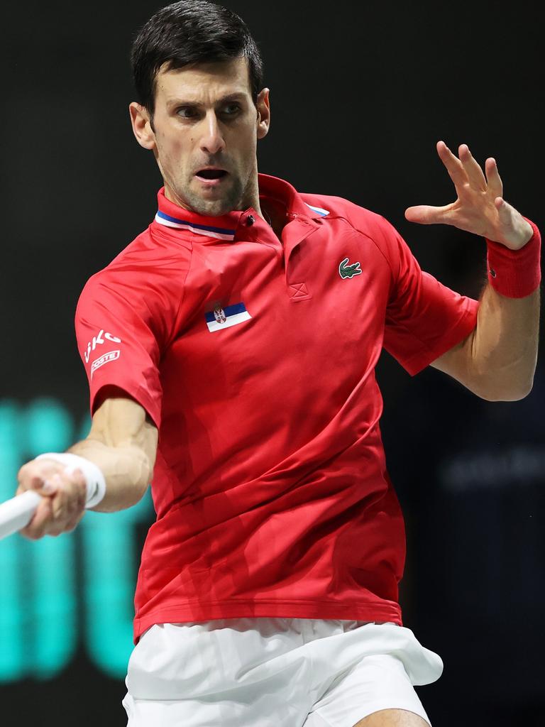 Novak Djokovic is hoping he won’t get kicked out of the country. (Photo by Clive Brunskill/Getty Images)