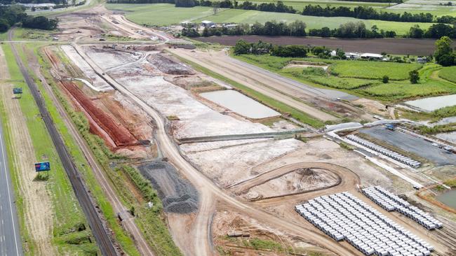 Earthworks and construction on Stage 3 of the Cairns southern access corridor between Edmonton and Gordonvale is currently under development. The 10.5 kilometre upgrade and lane duplication project on the Bruce Highway south of Cairns is forecast to be completed in 2023 and cost $481 million, jointly funded by the Australian and Queensland Governments. Picture: Brendan Radke