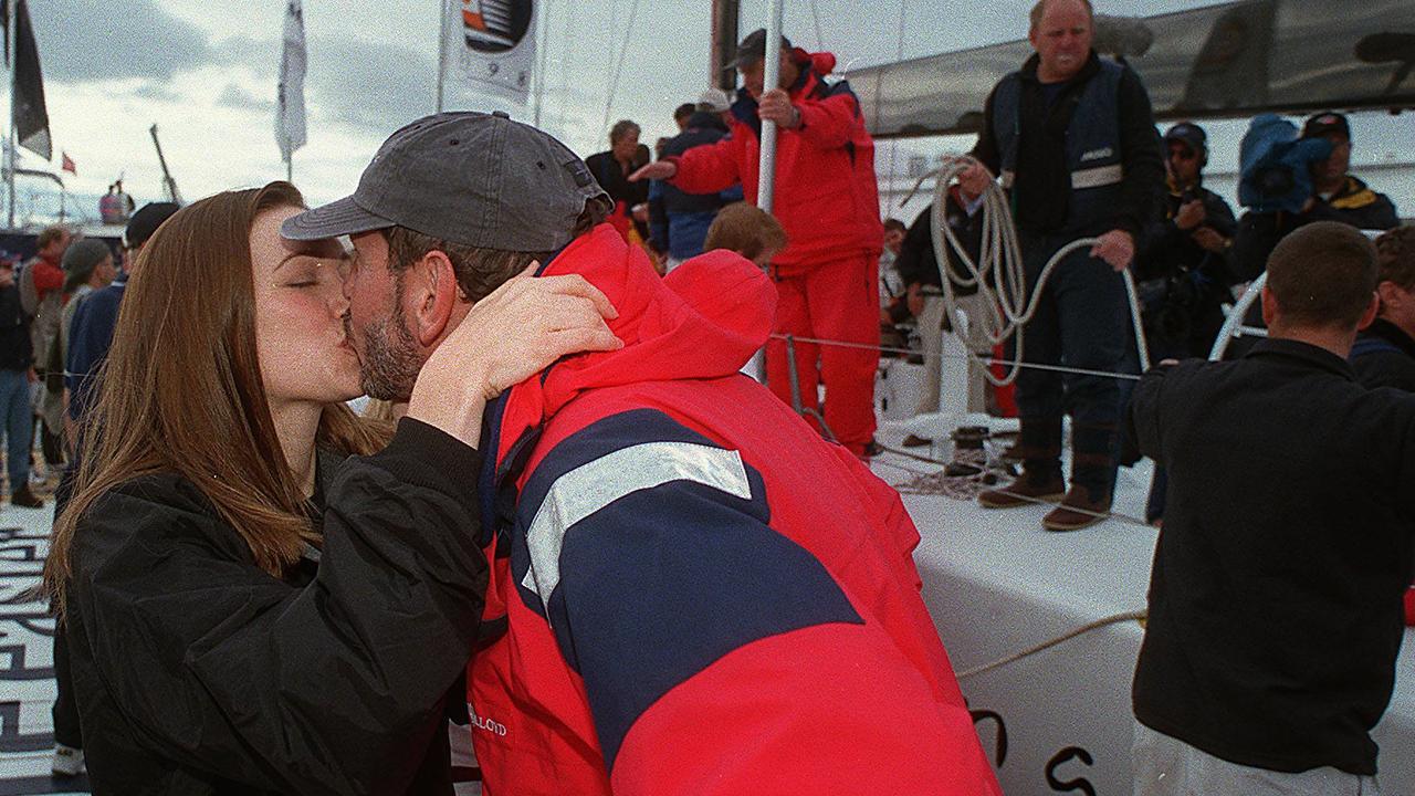 Larry Ellison after the 1998 race and vowing he would never do a Sydney to Hobart again.