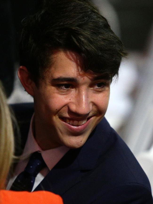 Jarrod Morton-Hoffman after the ceremony at Martin Place, Sydney. Picture: Jonathan Ng