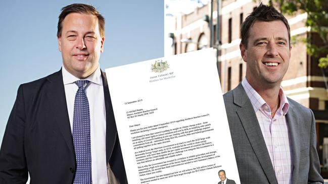 Jason Falinski MP told Northern Beaches Council Mayor Michael Regan to stick to his own problems