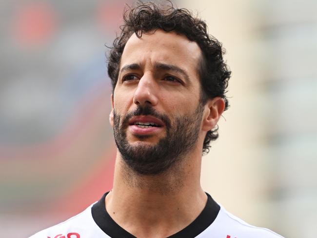 BAKU, AZERBAIJAN - SEPTEMBER 14: Daniel Ricciardo of Australia and Visa Cash App RB walks in the Paddock prior to final practice ahead of the F1 Grand Prix of Azerbaijan at Baku City Circuit on September 14, 2024 in Baku, Azerbaijan. (Photo by Rudy Carezzevoli/Getty Images)