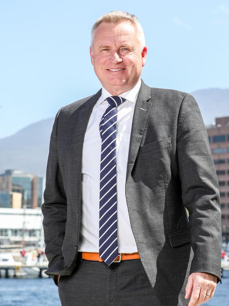 Hobart, Tuesday 15th October 2024. Premier Jeremy Rockliff at the Hobart Waterfront. Picture: Linda Higginson