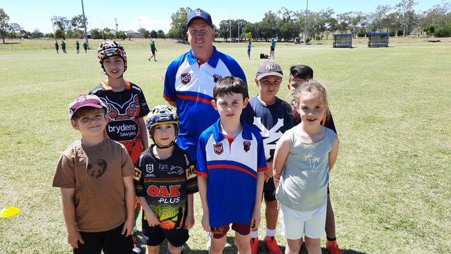 Redbank Plains Junior Rugby Club chairman, coach and official Nathan Booth was pleased to see youngsters join in a special day.