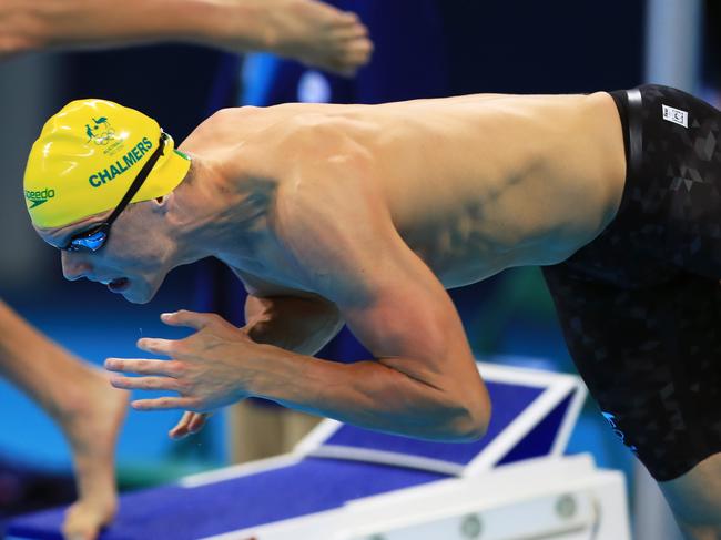 Rio Olympics 2016. The Finals and Semifinals of the swimming on day 05, at the Olympic Aquatic Centre in Rio de Janeiro, Brazil. Kyle Chalmers wins the Men's 100m Freestyle Final. Picture: Alex Coppel.