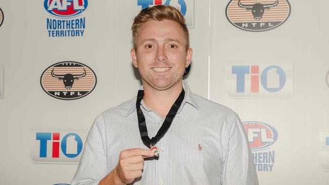 Matt Duffy won the Mitch Lee medal at the 2022-23 NTFL Nichols Medal night. Picture: Pema Tamang Pakhrin