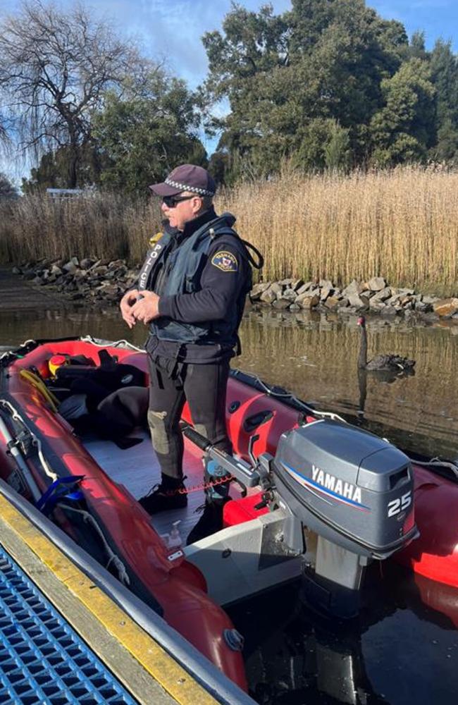 A major search operation in northern Tasmania is currently underway at two locations – one at the North Esk River and another at bushland near Nabowla in the state's North East as investigations into the disappearance of 14-year-old Shyanne-Lee Tatnell continue. Picture: Tasmania Police