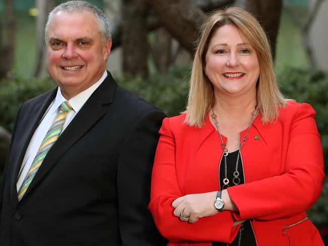 Centre Alliance Senator Stirling Griff and Mayo MP Rebekha Sharkie.