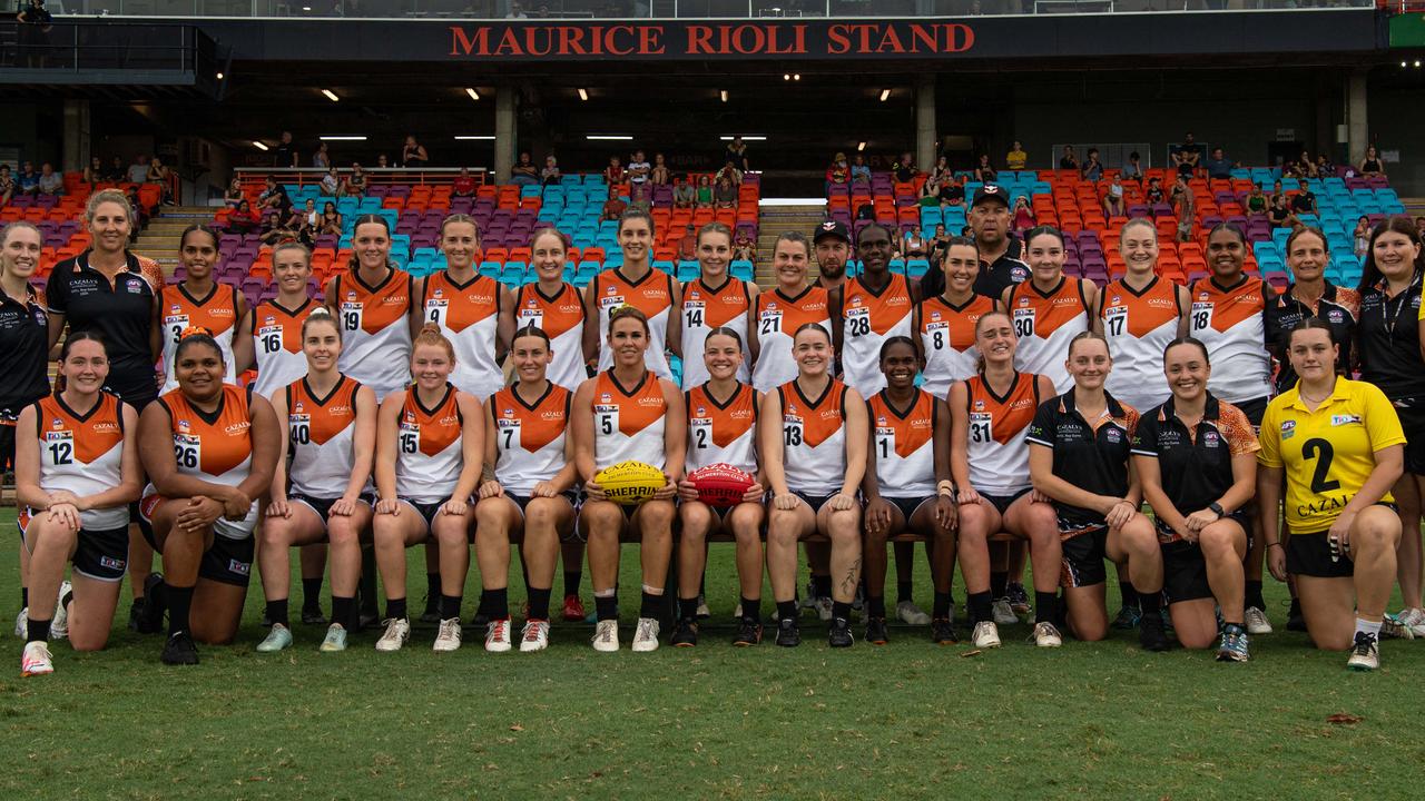 NTFL Buffaloes' women side beat the Essendon Bombers. Picture: Pema Tamang Pakhrin