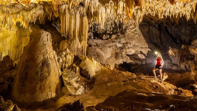 One of the extraordinary caves on Christmas Island. Picture: Chris Bray