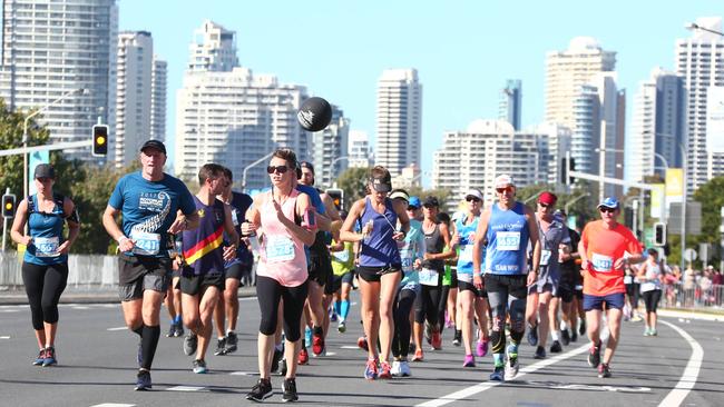 The marathon in 2017. Picture: Mike Batterham