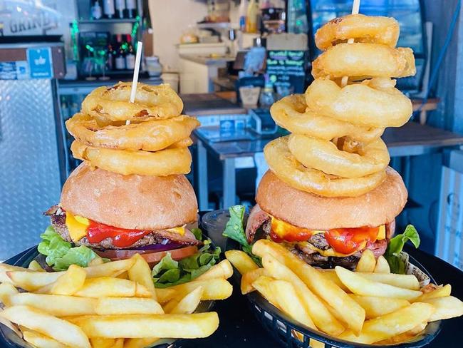 Burger towers packed with flavour at Chop N Grind.