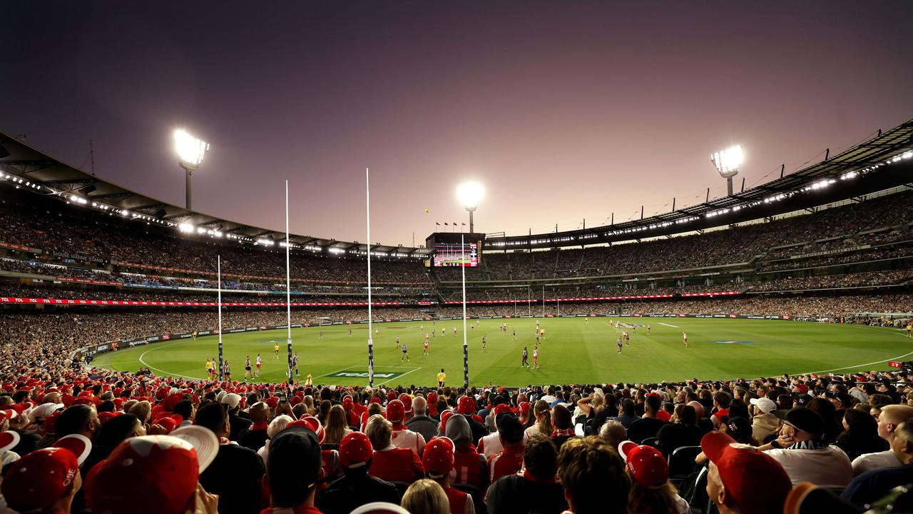 The stands were packed with almost 79,000 in attendance at the start of the game. Photo by Phil Hillyard