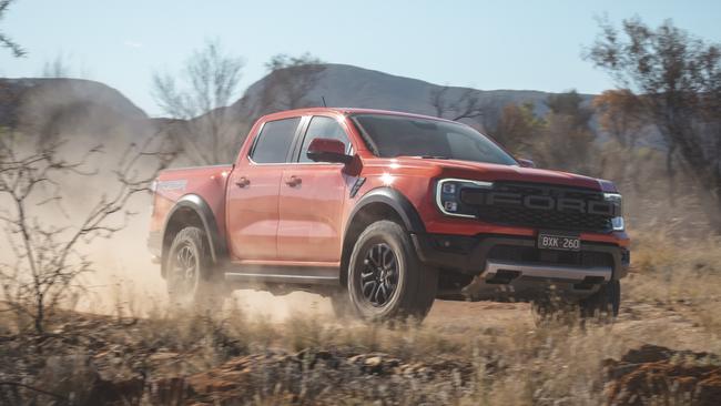 Ford Ranger Raptor at Finke Desert race.