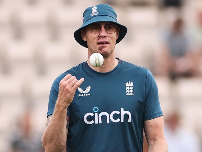 SOUTHAMPTON, ENGLAND - SEPTEMBER 10: Former England Cricketer Andrew Flintoff looks on ahead of the 2nd Metro Bank One Day International match between England and New Zealand at The Ageas Bowl on September 10, 2023 in Southampton, England. (Photo by Ryan Pierse/Getty Images)