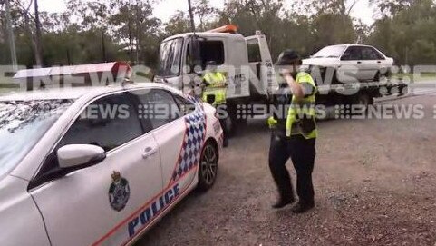 A policeman has been injured south of Brisbane overnight. Picture: Nine News Queensland