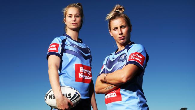 Sam Bremner and Kezie Apps will use the pain of the men’s Origin loss to fuel their own campaign. Picture: Tim Hunter