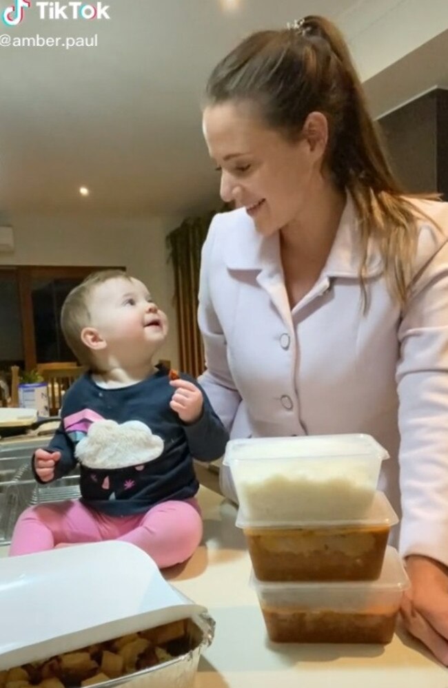 Amber Paul, from Geelong, Victoria, has gone viral after revealing the generous act by her daughter’s daycare. Picture: TikTok/amber.paul