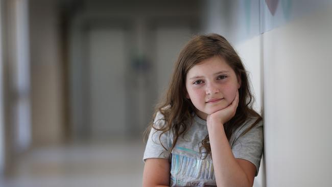 Ivy Butler 10, is looking forward to not having to travel to the RCH as much for treatment. Picture: David Caird