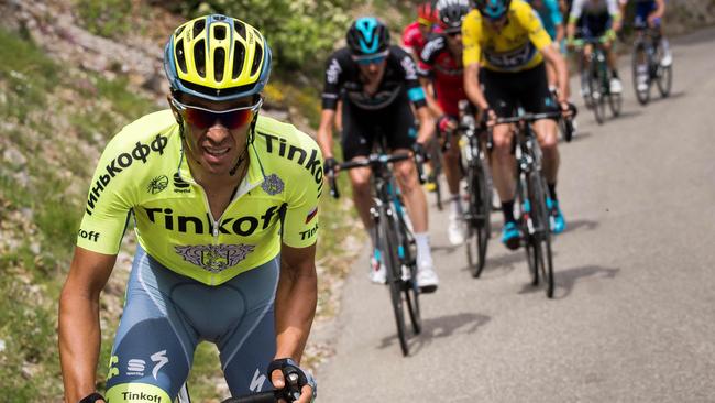 Spanish rider Alberto Contador is one of the favourites.