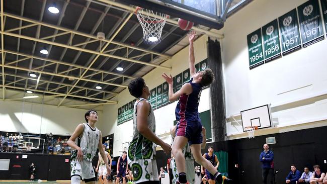 GPS Firsts basketball between Brisbane Boys College and The Southport School Saturday August 13, 2022. Picture, John Gass