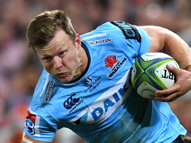 Cameron Clark of the Waratahs is seen during the Round 14 Super Rugby match between the Queensland Reds and the NSW Waratahs at Suncorp Stadium in Brisbane, Saturday, May 18, 2019. (AAP Image/Dan Peled) NO ARCHIVING, EDITORIAL USE ONLY