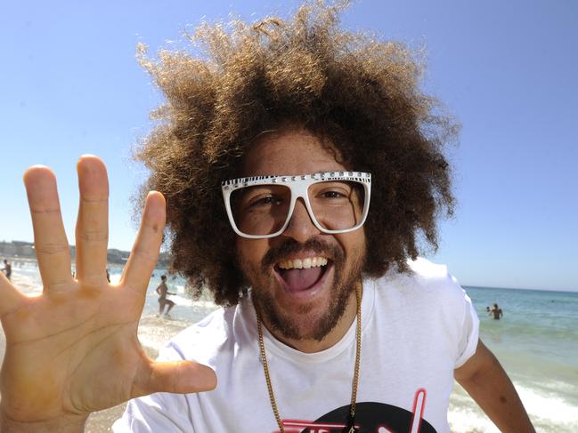 Redfoo at Bondi Beach. Picture: Craig Wilson
