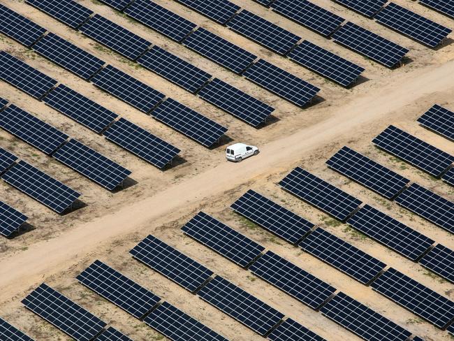 Here comes the sun ... Germany's biggest solar installation in Lieberose, eastern Germany.