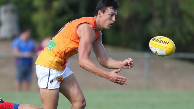 Hugh McCluggage at Brisbane Lions training. Picture: Peter Wallis