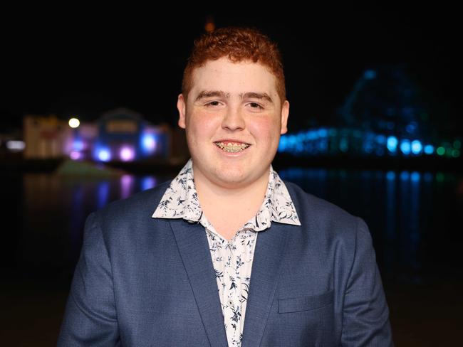 Joshua Hillier at the Southport State High School Formal at SeaWorld. Picture, Portia Large.