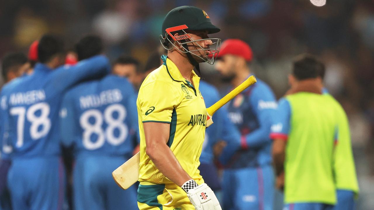 Stoinis has battled with the blade at the World Cup. (Photo by Robert Cianflone/Getty Images)