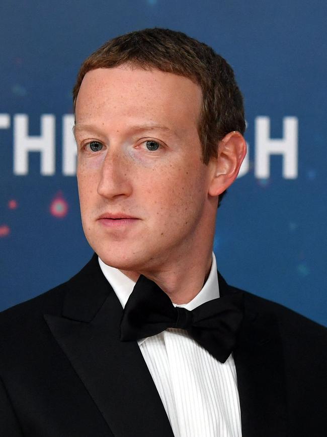 Meta founder and Chief Executive Mark Zuckerberg. Picture: AFP