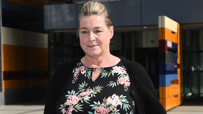 Witness Jacqueline McDowall leaves the banking services royal commission in Melbourne this week. Picture: AAP Image/Julian Smith