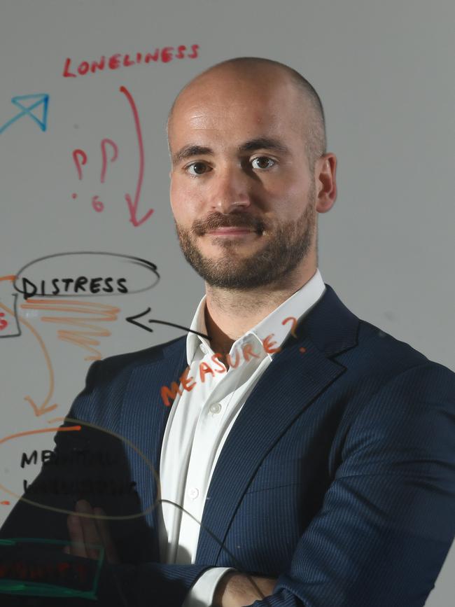 SAHMRI Wellbeing and Resilience Centre’s Joep van Agteren SAHMRI. Picture: Tricia Watkinson