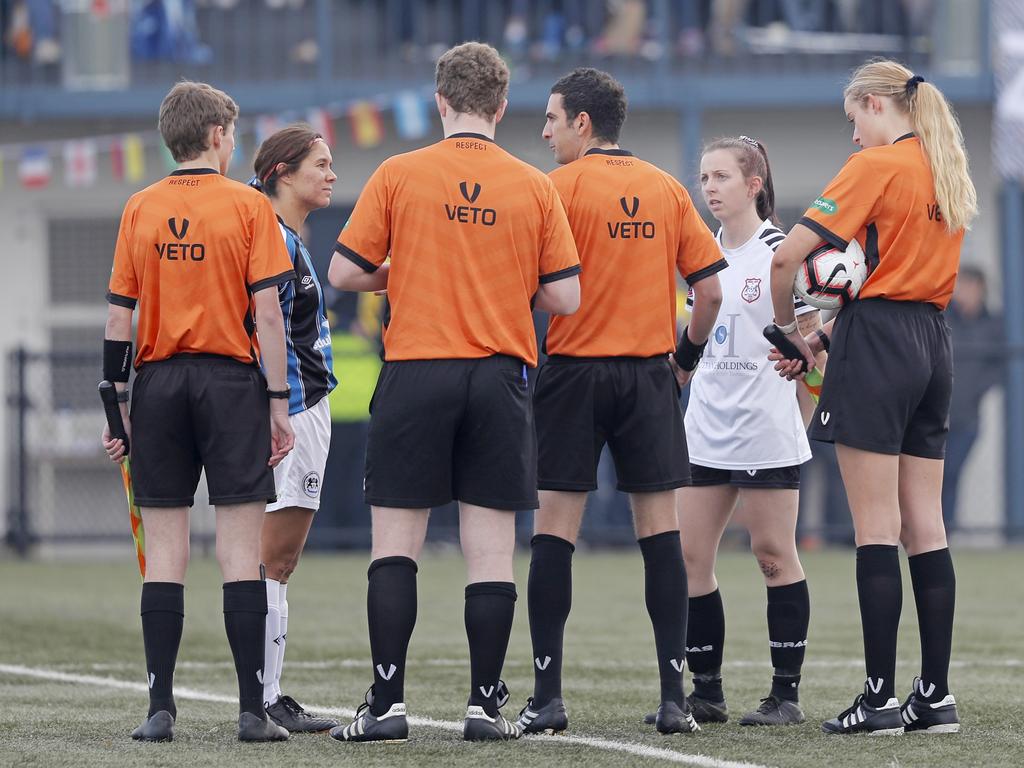 Hobart Zebras versus Kingborough Lions in the women's Statewide Cup final at KGV. Picture: PATRICK GEE