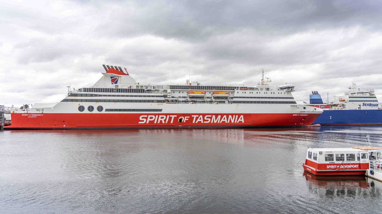 The Spirit of Tasmania arrived on schedule. Picture: Rob Burnett