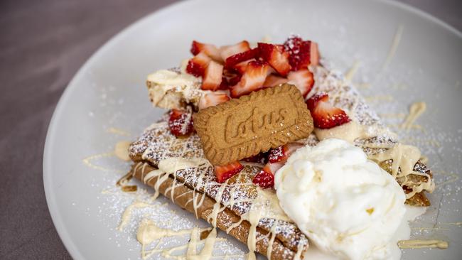 Miss Jaffles is famous for its biscoff jaffle. Picture: Darren Leigh Roberts