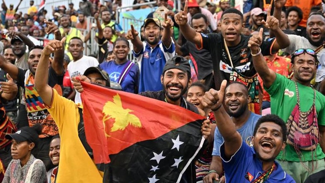 PNG fans are footy mad. Picture: NRL Photos