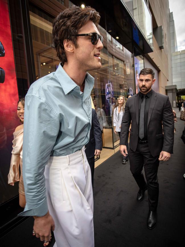 Australian actor Jacob Elordi, a wide-legged pant enthusiast. Picture: Emma Brasier