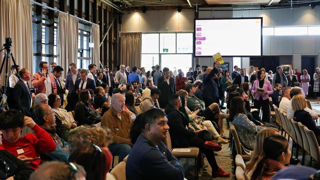 Hundreds of buyers flocked to Rivershed on Sunday for the Brisbane 100 where 114 homes went under the hammer.. Picture: Supplied/Ray White