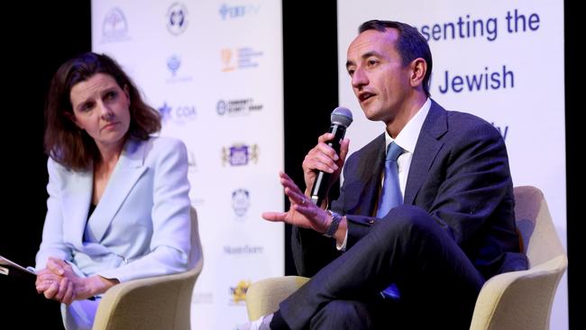 (L-R) Allegra Spender and Dave Sharma both condemned the handling of Monday’s events. Picture: Damian Shaw