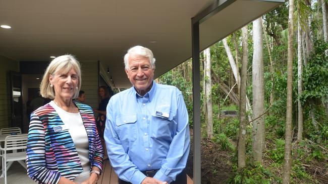 COUCH co-founder Pip Woodward and COUCH board chairman Ron Holden at the official opening of the organisation's new Cairns wellness centre in Manoora. Photo: Daniel Bateman