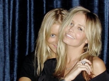 Former besties model Lara Bingle and Hermione Underwood celebrate Hermione's 21st birthday party in Bondi, Sydney. Still close but not as tight as they once were. Picture: Facebook.