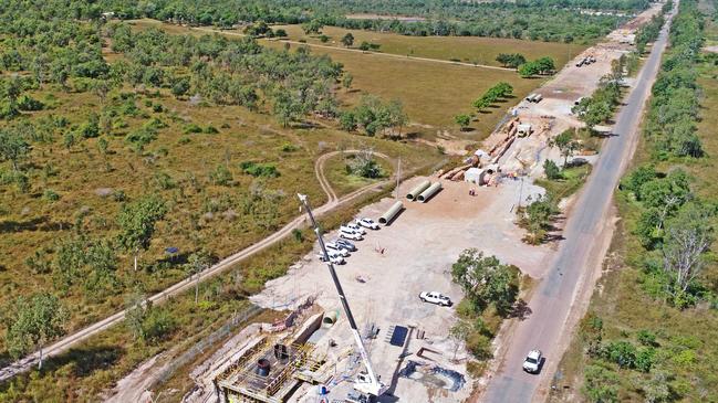 Aerial photos of the Haughton Pipeline project in Toonpan. Picture: Zak Simmonds