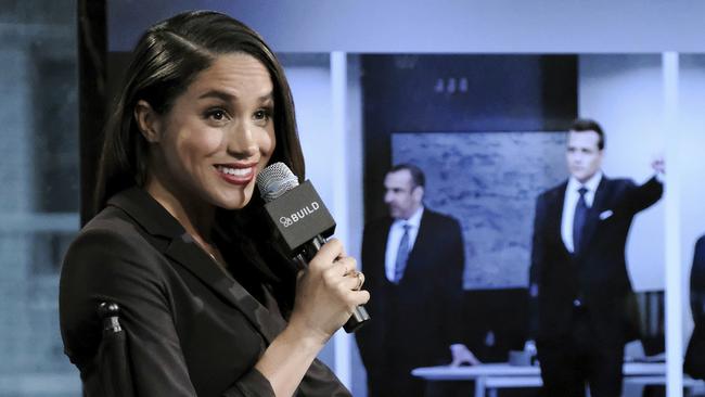 Meghan Markle, discussing her role on the television show ‘Suits’. Picture: AP