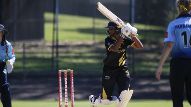 Athira Dilip KumarBrewer Shield (U18 womenÃs), Round 9, T20 Sunday, 8 December 2024Parramatta v BlacktownPicture Warren Gannon Photography