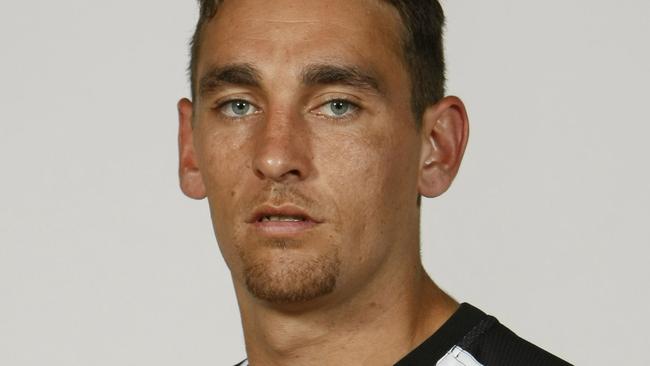 03/02/2009 SPORT: Shannon Cox. 2009. Collingwood Football Club. Headshot.